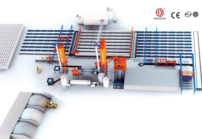 蒸(zhēng)壓加氣混凝(níng)土砌塊生産(chǎn)線 蒸壓加氣(qì)塊設備